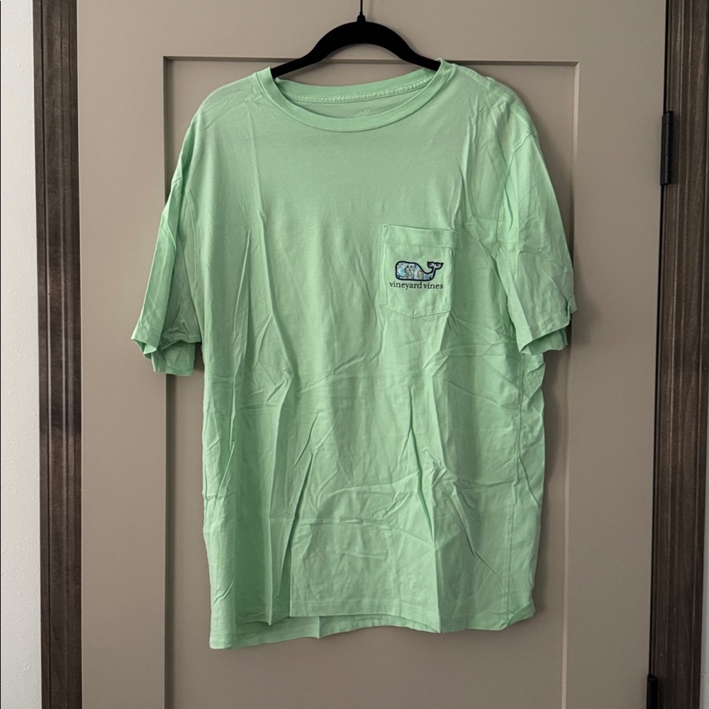 Vineyard Vines Mint Green Pocket Tee